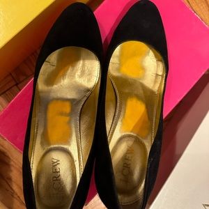 J Crew Suede heels 7.5